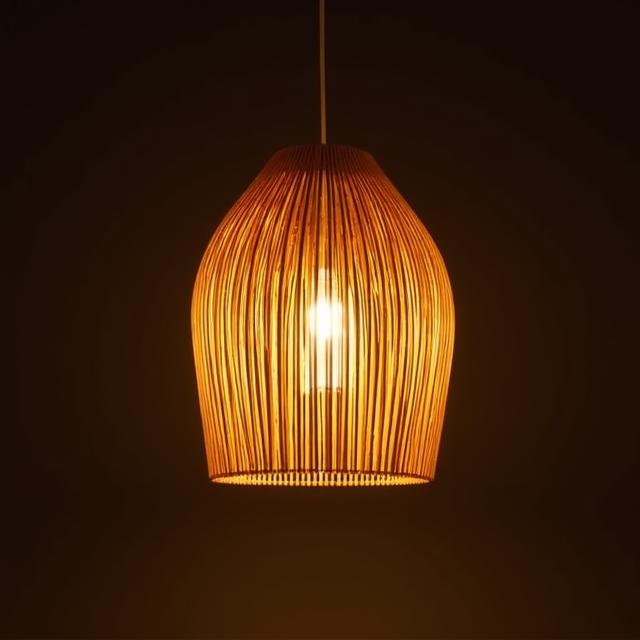 Lampada a sospensione in bambu
